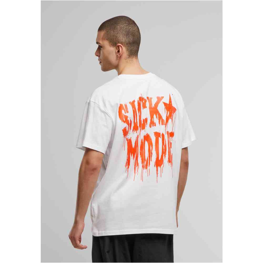 Mister Tee Upscale - Psycho Font Oversize Tshirt Homme - Blanc